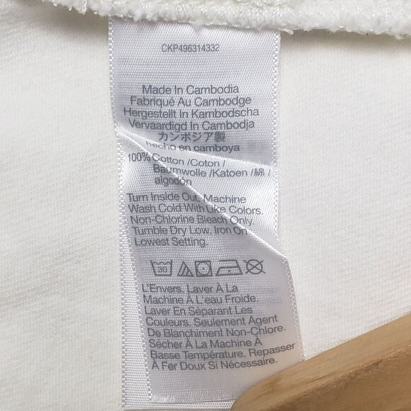 Madewell Denim High Crewneck Vest Women's Size 12 Tile White Utility Pockets NWT - Picture 11 of 16